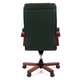 Крісло АКЛАС Гаспар ЕХ МB (Шкіра Lux LC Green/PU Green) Зображення