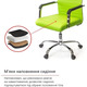 Крісло АКЛАС Кап FX СН TILT (PU Lime green) Зображення