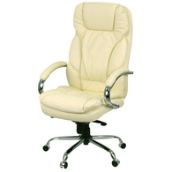 Крісло АКЛАС Тіроль CH MB (Шкіра LC-F Beige/PU Beige) Зображення