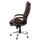 Крісло АКЛАС Валенсія Soft CH MB (Шкіра LC-K Dark brown/PU Dark brown) Зображення