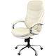Крісло АКЛАС Валенсія Soft CH MB (Шкіра Lux LC-W White/PU White) Зображення