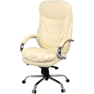 Крісло АКЛАС Валенсія Soft CH MB (Шкіра LC-F Beige/PU Beige) Зображення