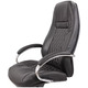 Крісло АКЛАС Луізіана MB (GB-242CC) (Шкіра LC-A Black/PU Black) Зображення