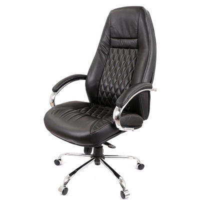 Крісло АКЛАС Луізіана MB (GB-242CC) (Шкіра LC-A Black/PU Black) Зображення