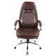 Крісло АКЛАС Луізіана MB (GB-242CC) (Шкіра LC-K Dark brown/PU Dark brown) Зображення
