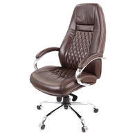 Крісло АКЛАС Луізіана MB (GB-242CC) (Шкіра LC-K Dark brown/PU Dark brown) Зображення