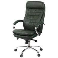 Крісло АКЛАС Валенсія MB XY-7340 (Шкіра Lux LC Green/PU Green) Зображення