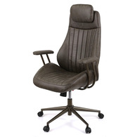 Крісло АКЛАС Саленто R-SR 9663-14P (Штучна замша 02 Dark gray) Зображення