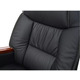 Крісло АКЛАС Галахад EX RL (Шкіра LC-A Black/PU Black) Зображення