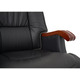 Крісло АКЛАС Галахад EX RL (Шкіра LC-A Black/PU Black) Зображення