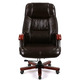 Крісло АКЛАС Галахад EX RL (Шкіра LC-K Dark brown/PU Dark brown) Зображення