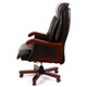 Крісло АКЛАС Галахад EX RL (Шкіра LC-K Dark brown/PU Dark brown) Зображення