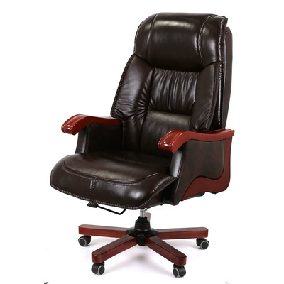 Крісло АКЛАС Галахад EX RL (Шкіра LC-K Dark brown/PU Dark brown) Зображення