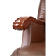 Крісло АКЛАС Галахад EX RL (Шкіра LC-I Brown/PU Brown) Зображення