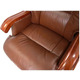 Крісло АКЛАС Галахад EX RL (Шкіра LC-I Brown/PU Brown) Зображення