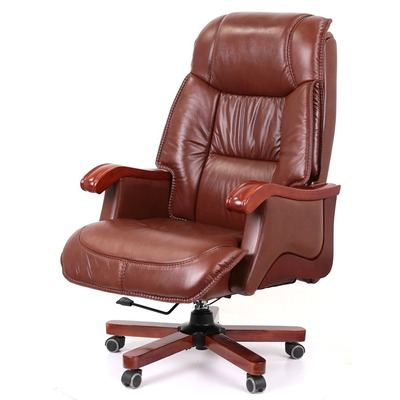 Крісло АКЛАС Галахад EX RL (Шкіра LC-I Brown/PU Brown) Зображення