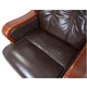 Крісло АКЛАС Трістрам EX RL (Шкіра Lux LC-K Dark brown/PU Dark brown) Зображення