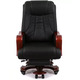 Крісло АКЛАС Трістрам EX RL (Шкіра LC-A Black/PU Black) Зображення