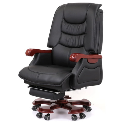 Крісло АКЛАС Ланселот EX RL (Шкіра LC-A Black/PU Black) Зображення