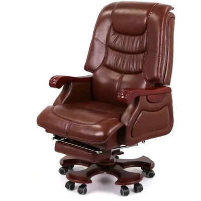 Крісло АКЛАС Ланселот EX RL (Шкіра LC-I Brown/PU Brown) Зображення