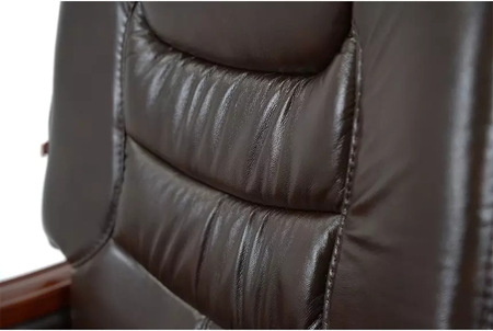 Крісло АКЛАС Ланселот EX RL (Шкіра LC-K Dark brown/PU Dark brown) Зображення