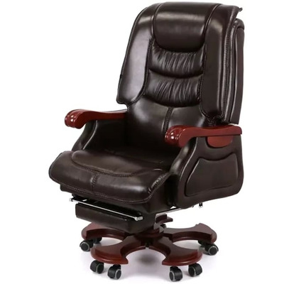 Крісло АКЛАС Ланселот EX RL (Шкіра LC-K Dark brown/PU Dark brown) Зображення
