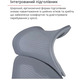 Крісло АКЛАС Доріан GR TILT (OS Gray/K-02 Grey) Зображення
