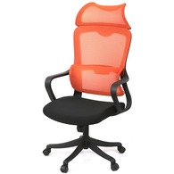 Крісло АКЛАС Доріан BL TILT (K-09 Orange/OS Black) Зображення