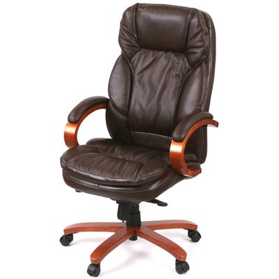 Крісло АКЛАС Тіроль EX GB-236WW (Шкіра LC-K Dark brown/PU Dark brown) Зображення