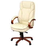 Крісло АКЛАС Тіроль EX GB-236WW (Шкіра LC-F Beige/PU Beige) Зображення
