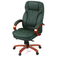 Крісло АКЛАС Тіроль EX GB-236WW (Шкіра Lux LC Green/PU Green) Зображення