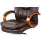 Крісло АКЛАС Флорида EX MB GB-233WW (Шкіра LC-K Dark brown/PU Dark brown) Зображення