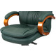 Крісло АКЛАС Флорида EX MB GB-233WW (Шкіра Lux LC Green/PU Green) Зображення