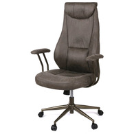 Крісло АКЛАС Булат R-SR (Штучна замша 02 Dark gray) Зображення