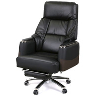 Крісло АКЛАС Осавул (Шкіра LC-A Black/PU Black) Зображення