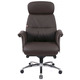 Крісло АКЛАС Драгобрат AL MB (Шкіра LC-K Dark brown/PU Dark brown) Зображення