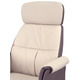 Крісло АКЛАС Драгобрат AL MB (Шкіра LC-F Beige/PU Dark brown) Зображення