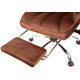 Крісло АКЛАС Бамбетель Tex RL 10093H (Оксамит 17 Коричневий) Зображення