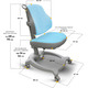 Крісло дитяче ErgoKids GT Y-402 ortopedic blue Зображення