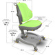 Крісло дитяче ErgoKids GT Y-402 ortopedic green Зображення
