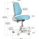 Дитяче крісло Evo-Kids Mio Ergo Lite Blue (арт.Y-507 Lite KBL) Зображення