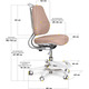 Дитяче крісло Evo-Kids Mio Ergo Lite Brown (арт.Y-507 Lite BR) Зображення