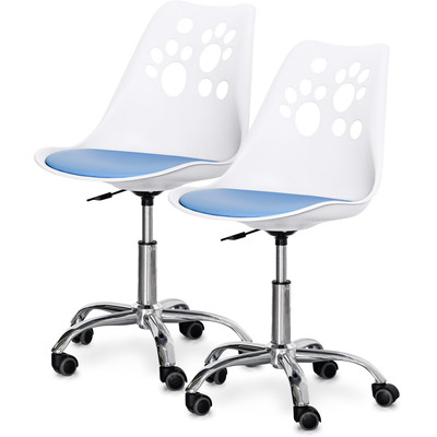 Комплект (2шт) дитяче крісло Evo-Kids Indigo White/Blue (арт H-232 W/BL-Х2) Зображення