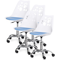 Комплект (4шт) дитяче крісло Evo-Kids Indigo White/Blue (арт H-232 W/BL-Х4) Зображення