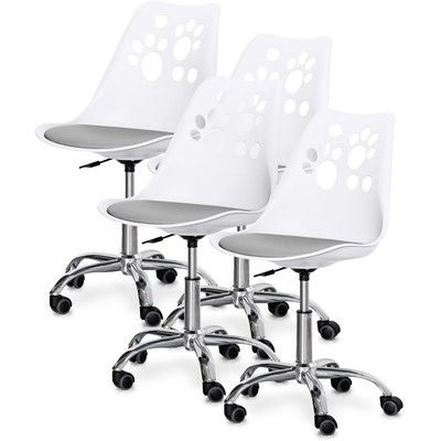 Комплект (4шт) дитяче крісло Evo-Kids Indigo White/Grey (арт H-232 W/G-Х4) Зображення