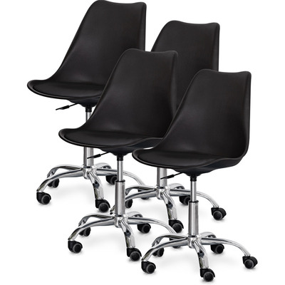 Комплект (4шт) крісло Evo-Kids Capri Black (арт. H-231 B/B-Х4) Зображення