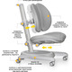 Дитяче крісло Mealux Ortoback Duo Grey (арт.Y-510 G) Зображення