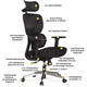 Крісло Mealux D1 Air Fabric Black (арт. HF-D1 F/B) Зображення