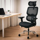 Крісло Mealux D2 Air Fabric Black (арт. HF-D2 F/B) Зображення