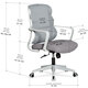Крісло Mealux Easy Lite Grey (арт. HF-L14 F/G) Зображення